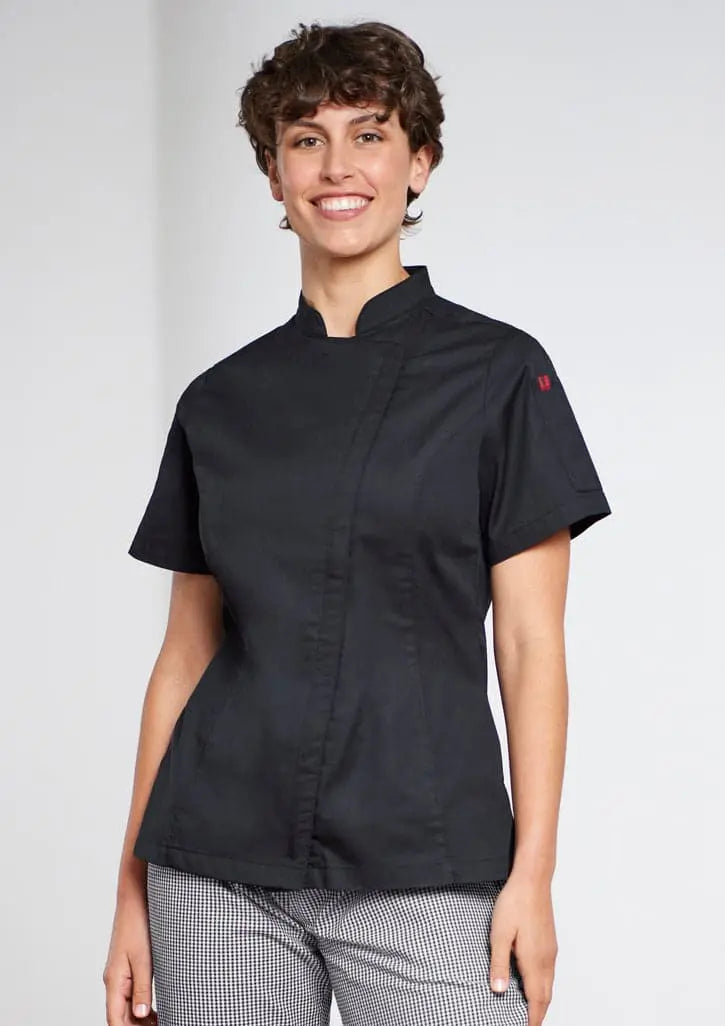 Biz Collection Womens Alfresco Short Sleeve Chef Jacket CH330LS - City Workwear